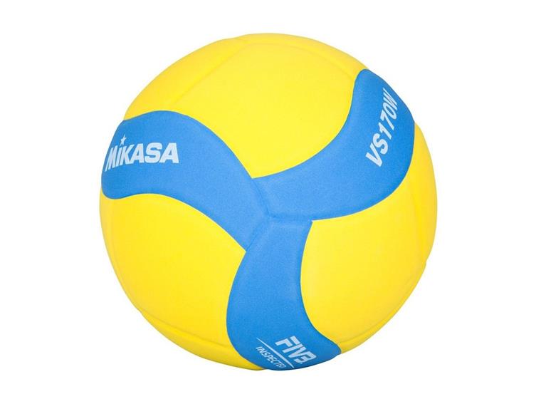 Volleyboll Mikasa VS170 Yellow/blue Strl 5 | Mjuk och lätt | Från 4 år
