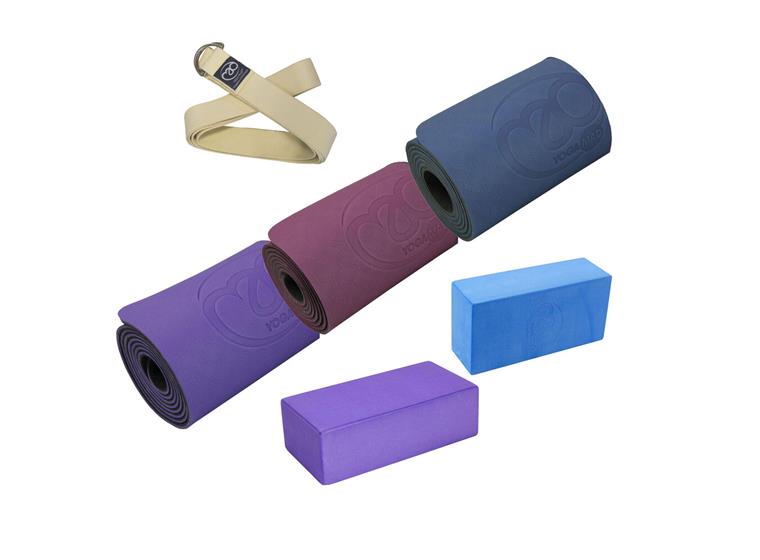 Yoga-Mad® Yogapaket Yogamatta | Yogablock | Yogabälte