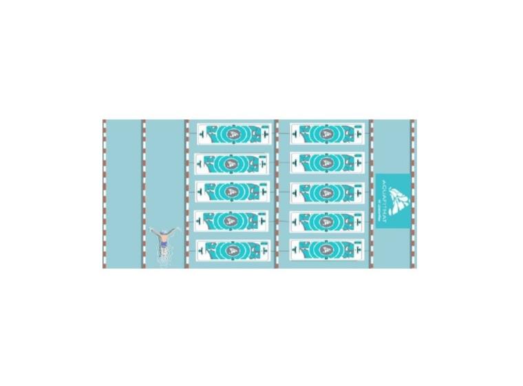 Aquafitmat | flytande yogamadrass Till Aqua yoga / Aqua fitness