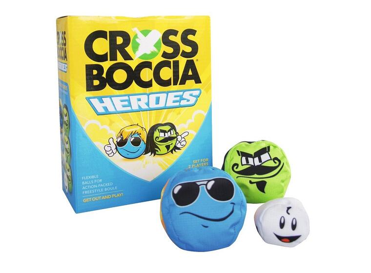 Crossboccia Spelset  2 personer Runda ärtpåsar Boule Heros Blue 