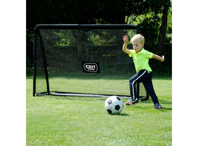 Fotbollsmål i stål EXIT Maestro 180 x 120cm | Svart | Trädgårdsmål 