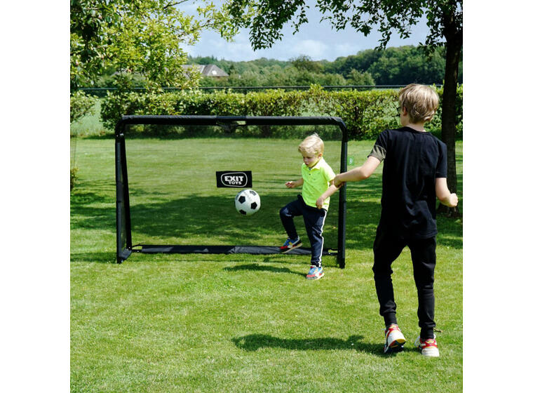 Fotbollsmål i stål EXIT Maestro 180 x 120cm | Svart | Trädgårdsmål 