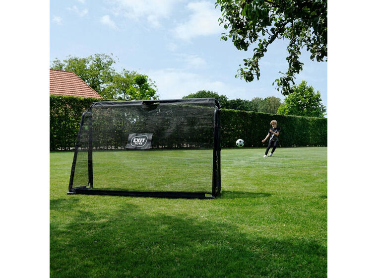 Fotbollsmål i stål EXIT Maestro 180 x 120cm | Svart | Trädgårdsmål 