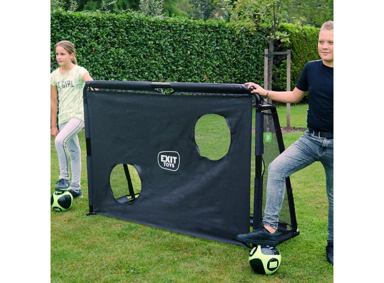 Fotbollsmål i stål EXIT Maestro 180 x 120cm | Svart | Trädgårdsmål