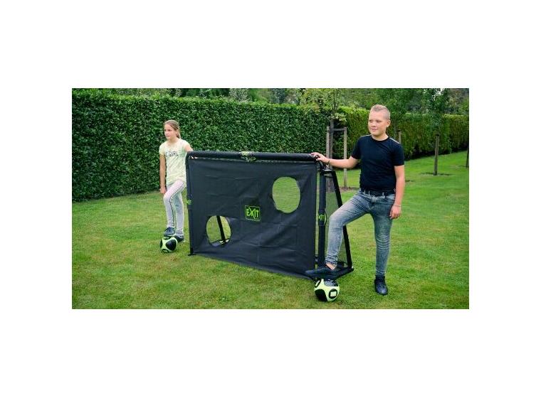 Fotbollsmål i stål EXIT Maestro 180 x 120cm | Svart | Trädgårdsmål 