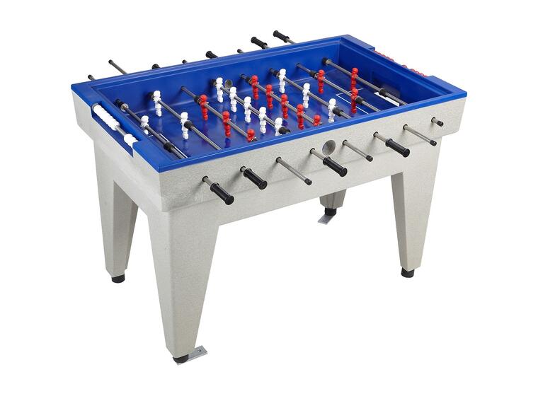 Fotbollsspel i betong | Blå Utomhus foosball 