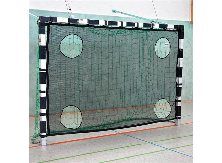 Målvägg till handbollsmål | fotbollsmål Målduk med hål |3x2 m | 5 mannamål
