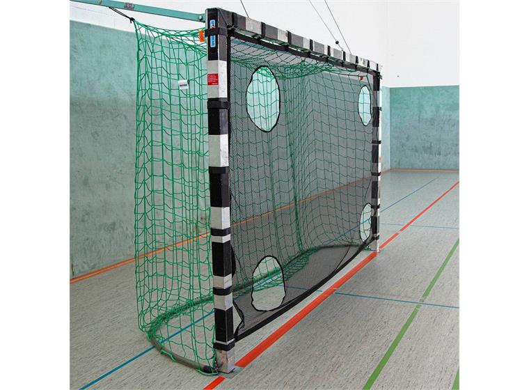 Målvägg till handbollsmål | fotbollsmål Målduk med hål |3x2 m | 5 mannamål