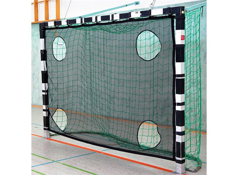 Målvägg till handbollsmål | fotbollsmål Målduk med hål |3x2 m | 5 mannamål
