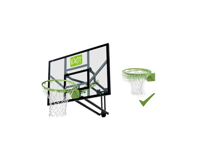 Basketkorg EXIT Galaxy med platta Väggmontering, grön/svart