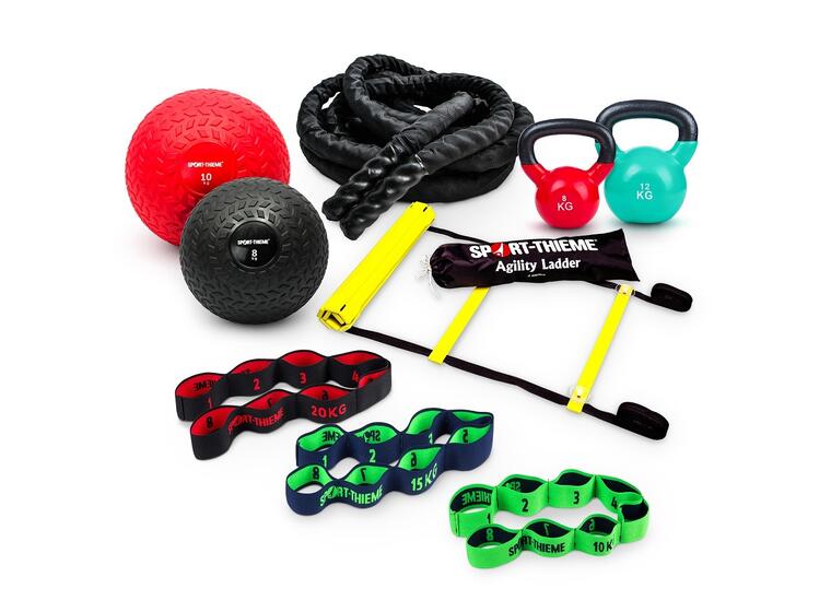 Cirkelträning set 9 delar Fitnesset för helkroppsträning 