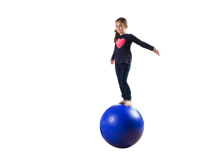 Cirkusboll | Balansboll 60 cm | Mörkblå Boll för akrobatik och balans 