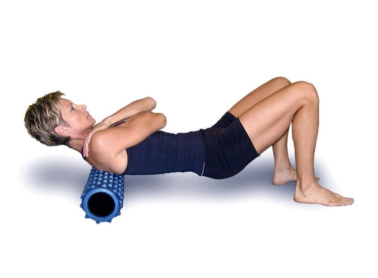 RumbleRoller Foam Roller Svart Massagerulle | 12,5 x 56 cm 