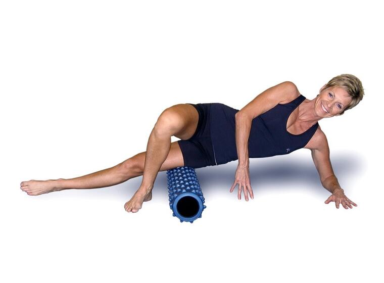 RumbleRoller Foam Roller Svart Massagerulle | 12,5 x 56 cm 
