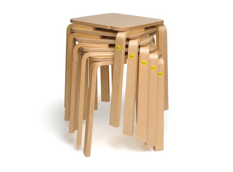 Träpall Erzi 48 cm Tålig gymnastikpall 