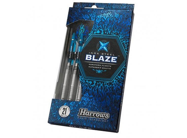 Dartpilar Blaze, Inox Steel (3) 24 gram - till traditionell dart 