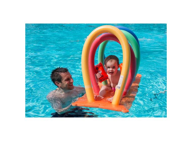 Flytleksak Madrass med hål | 1 st Badmadrass | Vattenlek i bassäng | Pool 