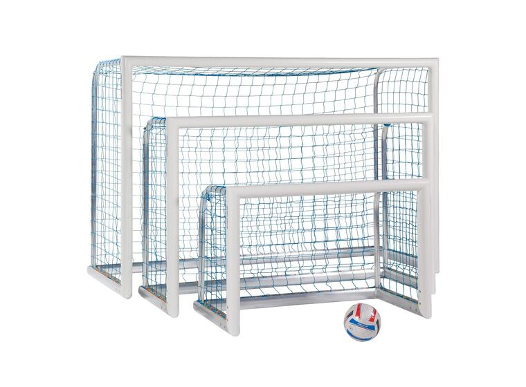 Fotbollsmål Mini Aluminium Helsvetsat 1,20 x 0,80m | Maska 10 cm | Blå 