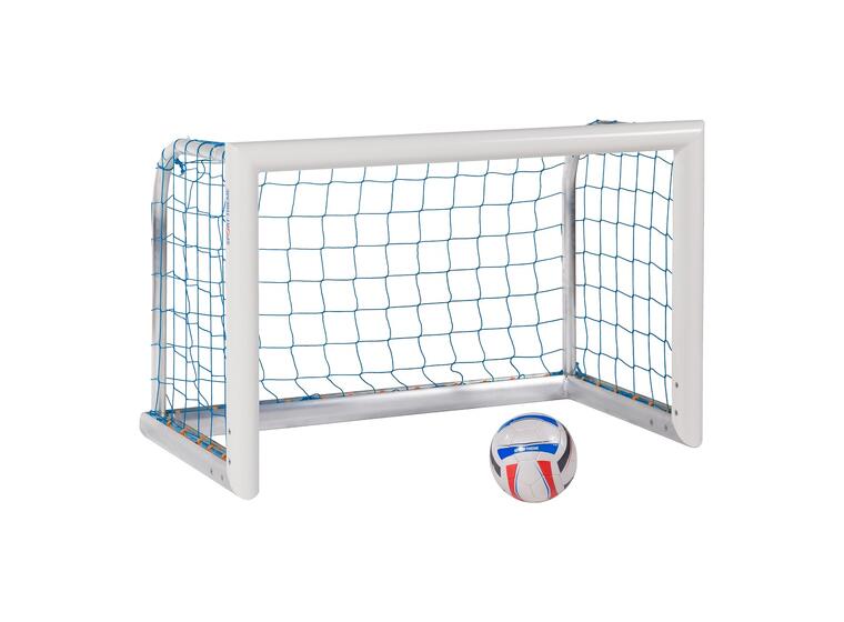 Fotbollsmål Mini Aluminium Helsvetsat 1,80 x 1,20m | Maska 10 cm | Blå 