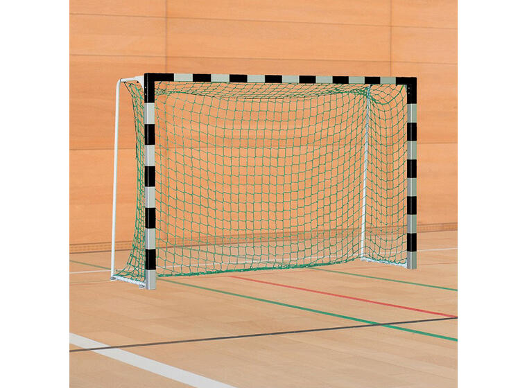Handbollsmål 3x2 m Fristående IHF Certif Svart Silver | Vikbara nätbyglar 1 m 