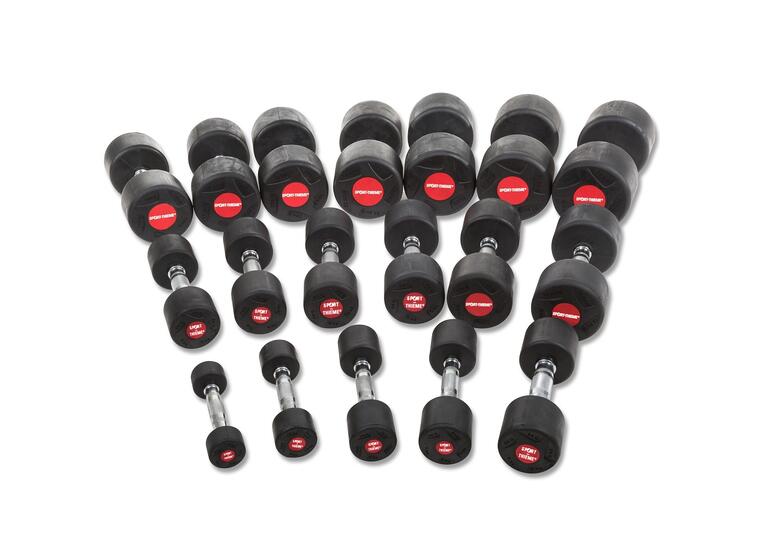 Hantelset | Gummerade hantlar |10st par 1-10 kg inklusive Hantelställ 
