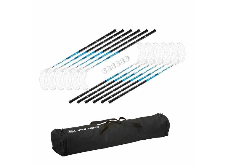 Innebandyklubbor Unihoc Sniper 100 cm 12 klubbor-6 bollar  IFF certifierade 