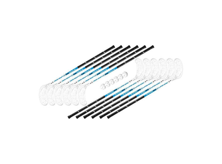 Innebandyklubbor Unihoc Sniper 100 cm 12 klubbor-6 bollar  IFF certifierade 
