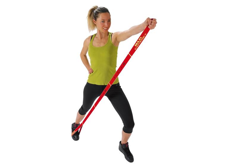Rehabband  med öglor110 cm Elastiskt band med oilka fack 