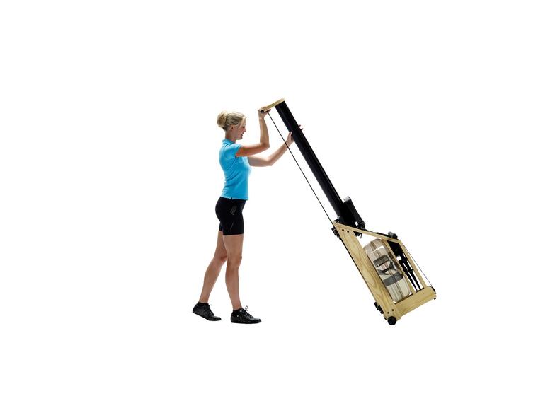 Roddmaskin i trä med vattenmotstånd WaterRower A1 i träslaget ask 