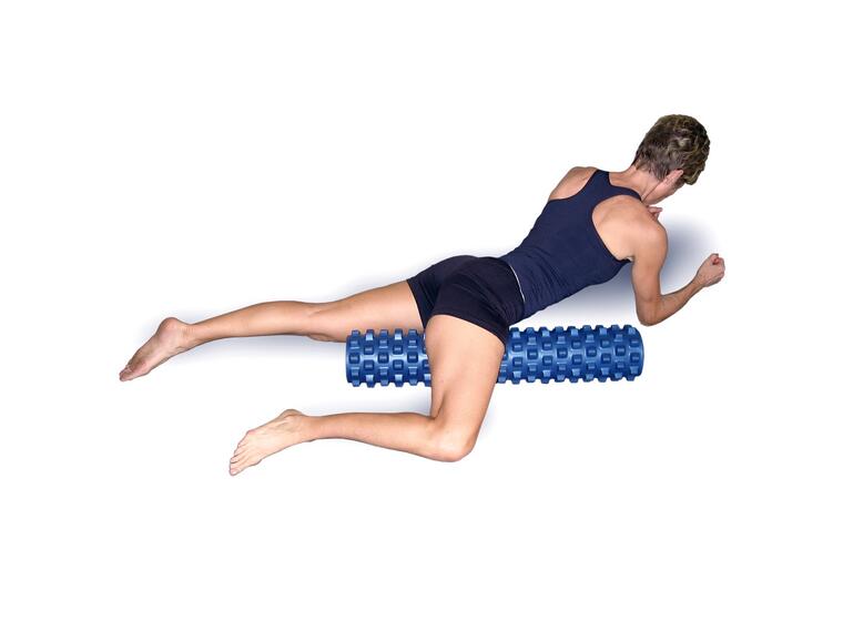 RumbleRoller Foam Roller Blå Massagerulle | 15 x 77,5 cm 