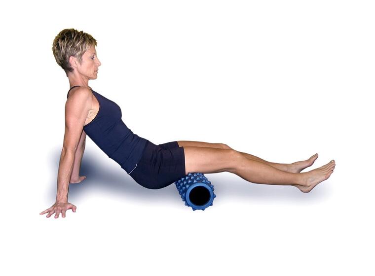 RumbleRoller Foam Roller Blå Massagerulle | 15 x 77,5 cm 