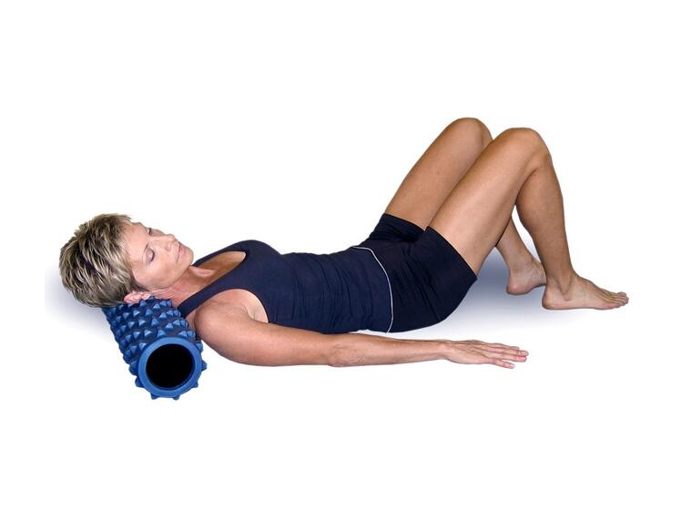 RumbleRoller Foam Roller Blå Massagerulle | 15 x 77,5 cm 