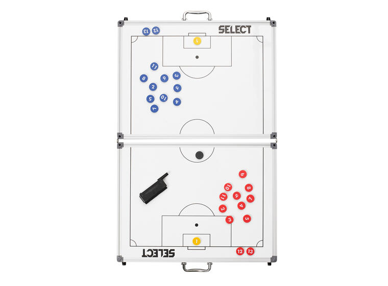 Taktiktavla Aluminium - Fotboll 60 x 90 cm | Ihopfällbar 