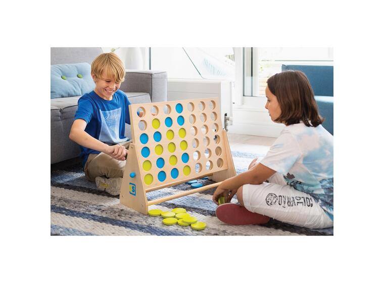 4 i rad Deluxe 57x39 cm Stort fyra i rad spel i trä 
