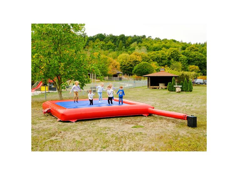 Airtramp 5x5 m Stor luftfylld hoppmatta 