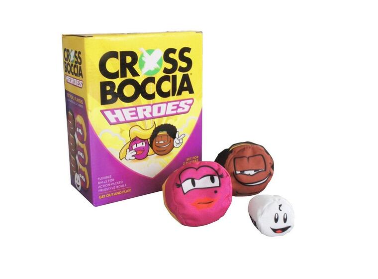 Crossboccia® Spelset ( 2 pers) Runda ärtpåsar Boule Heros Purple 