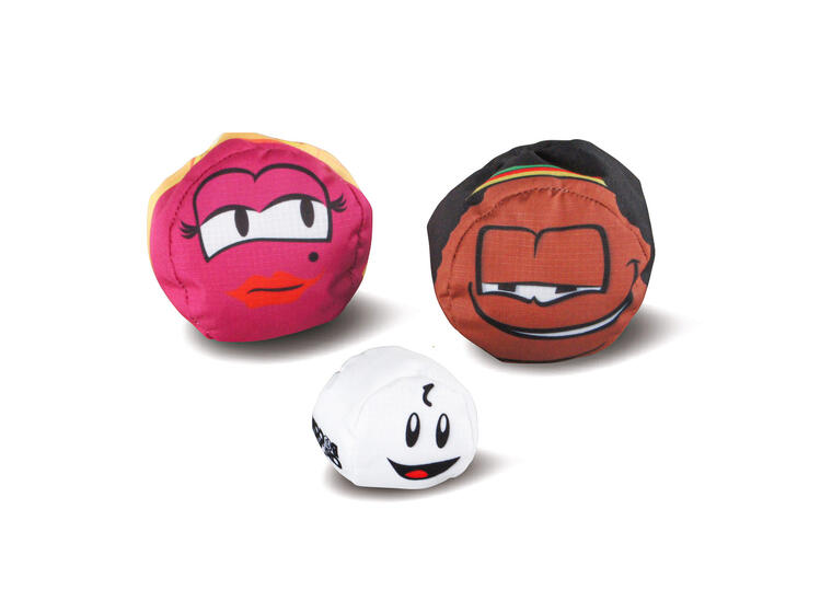 Crossboccia® Spelset ( 2 pers) Runda ärtpåsar Boule Heros Purple 