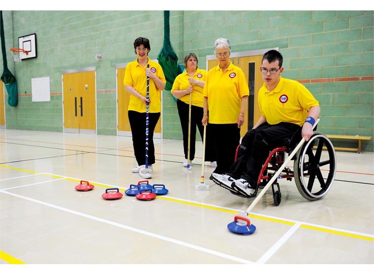 Curling set Stenar och curlingbo