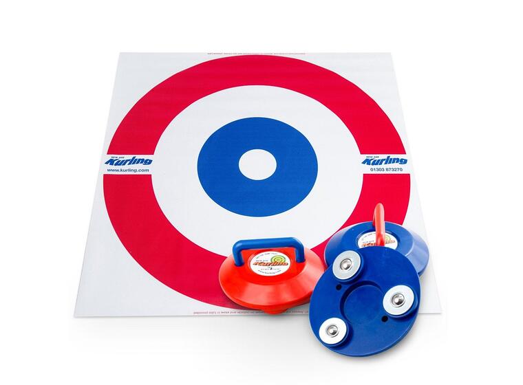 Curling set med matta Stenar och curlingbo 