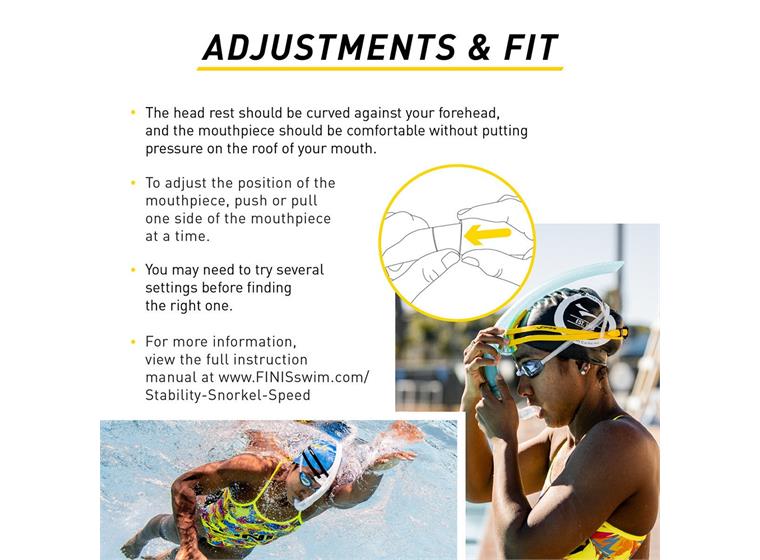 FINIS Stability snorkel: SPEED Svart 