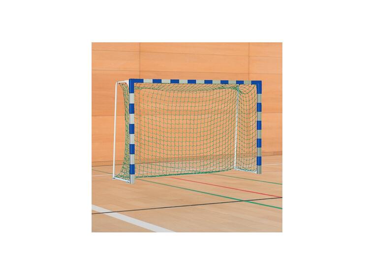 Handbollsmål 3x2 m Fristående Standard Blå Silver | Vikbara nätbyglar 1 m 