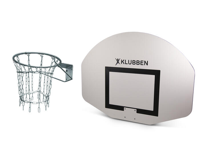 Basketbollkorg för utomhusbruk Korg och kedjor i galvaniserat stål 