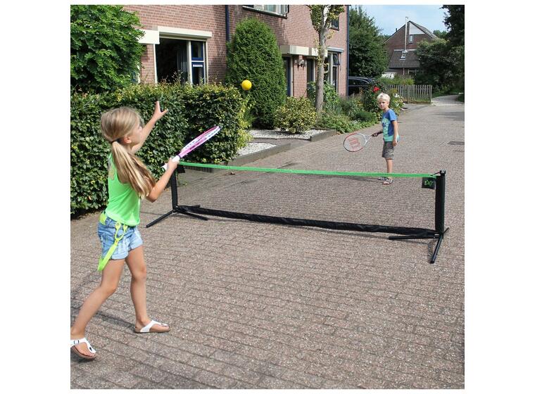 EXIT reglerbart sportnät 3 m Badmintonnät tennisnät volleybollnät 