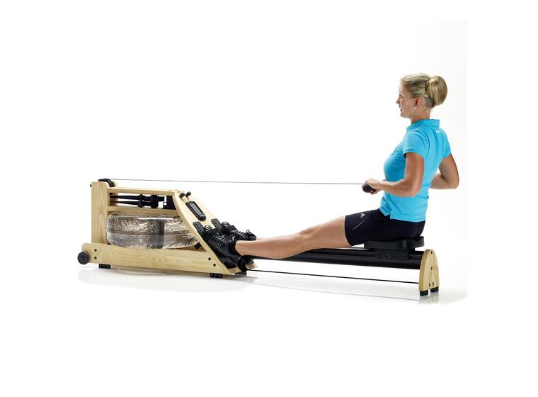Roddmaskin i trä med vattenmotstånd WaterRower i träslaget ek 