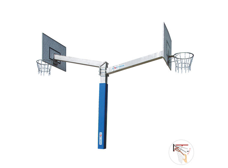 Basketställning Fair Play Duo 2.0 120x90 cm | Två höjder | Dunkkorgar 