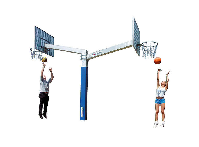 Basketställning Fair Play Duo 2.0 120x90 cm | Två höjder | Dunkkorgar 
