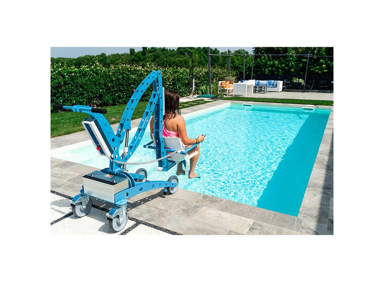 Basänghiss Ecopool |  Tål 140 kg Poollyft | Elektrisk 
