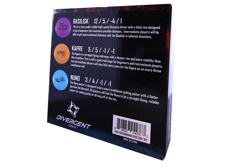 Disc Golf set Divergent Max Performance Komplett set til frisbeegolf