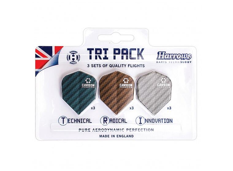 Harrows Dart Flights Carbon 9 st. Carbonflights 
