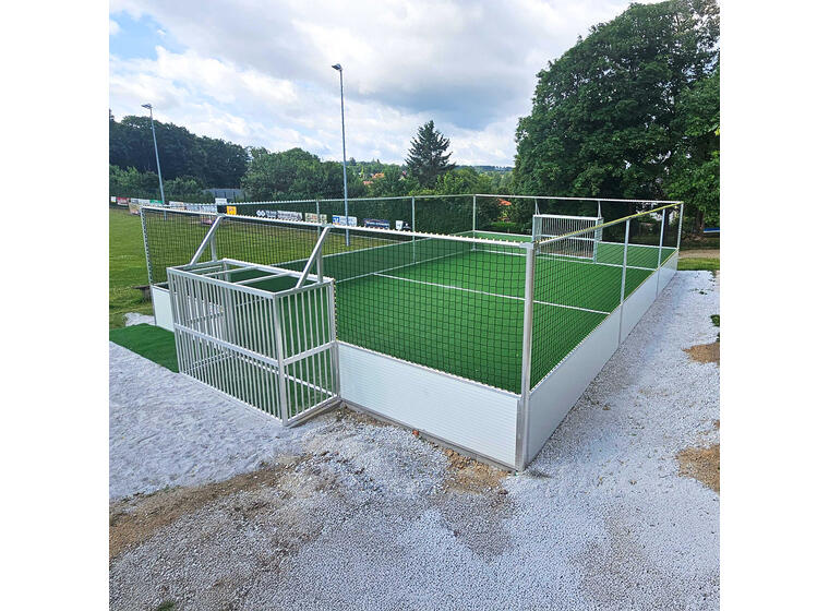 Multiarena Arena Pro 10 × 7 m Robust plan med integrerade mål 